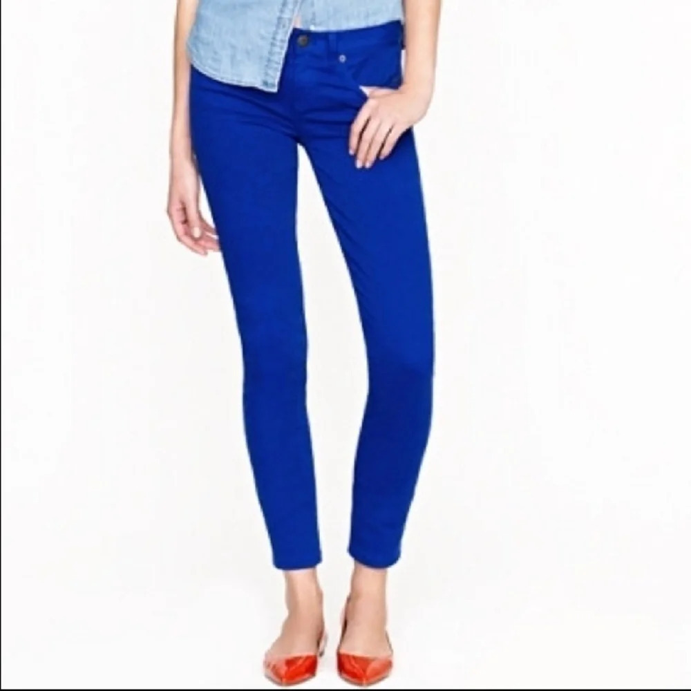 J. Crew Toothpick Skinny Ankle Denim Jeans Blue 26